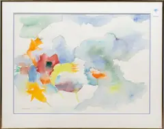 Untitled by Sam Colburn, 1984, watercolor on paper, sold Jan 2026