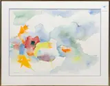 Untitled by Sam Colburn, 1984, watercolor on paper, sold Jan 2026