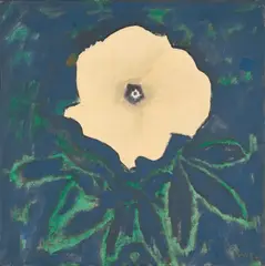 Flower by Narayan Shridhar Bendre, Oil on canvas, sold Sep 2025