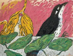 Tiger Turns Tail by Amit Ambalal, 2006, Oil on canvas, sold Sep 2025