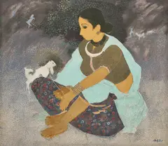 Untitled by Narayan Shridhar Bendre, Oil on canvas, sold Mar 2026