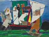 Untitled by Maqbool Fida Husain, Acrylic on canvas, sold Mar 2026