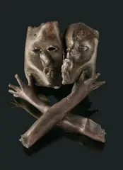 Brothers by Somnath Hore, Bronze, sold Mar 2026
