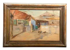 Afternoon Sun in Rijnsburg by Willem van der Nat, Watercolor on paper, sold Oct 2026