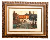 Road in Bruges by Van Host, Etching aquatint, sold Oct 2026