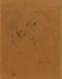 Portrait de Frédérique by dit Balthus Klossowski de Rola, 1954, Crayon sur papier, sold Apr 2025