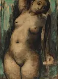 Untitled by K H, Gouache on paper pasted on board, sold Jun 2022