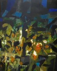 Congo by S. H. Raza, Oil on canvas, sold Jun 2022