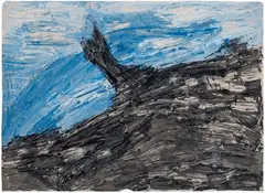 Untitled by Ram Kumar, Acrylic on paper, offered Jun 2022