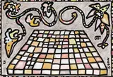 The Floating Creepers by Jogen Chowdhury, 2006, Ink and dry pastel on paper, offered Jun 2022