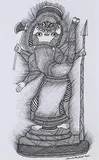 Untitled (Gond Art) by Jangarh Singh Shyam, 2001, Pen and ink on paper, sold Jun 2022