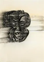 The Secret Garden II by Anju Dodiya, Watercolour and charcoal on paper, sold Jun 2022