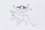 Untitled by Manjit Bawa, Pen on paper, sold May 2022