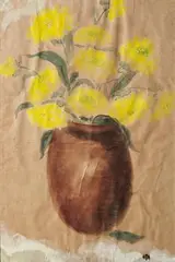 Untitled (Still Life) by K H, Watercolour on paper pasted on paper, sold May 2022