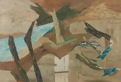 Untitled by Ram Kumar, Oil on canvas, sold Apr 2022