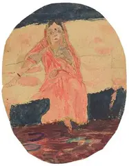 Untitled by Amrita Sher-Gil, 1922, Watercolour and pencil on paper, sold Dec 2022