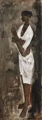 Untitled by B. Prabha, 1962, Oil on canvas, sold Dec 2022