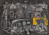 Untitled by Badri Narayan, Mixed media on paper, sold Dec 2022