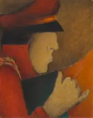 Untitled by Krishen Khanna, Oil on canvas, sold Dec 2022