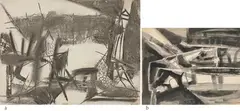 Untitled by Ram Kumar, 1975, Charcoal on paper pasted on mount board, offered Dec 2022