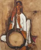 Untitled by B. Prabha, 1966, Oil on canvas, sold Dec 2022