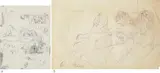Untitled by F. N. Souza, 1962, Pen and ink on paper, offered Dec 2022
