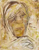 Remembering WHA by Krishen Khanna, Oil on canvas, sold Dec 2022