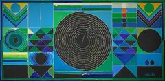 Amar Jiva by S. H. Raza, Acrylic on canvas, sold Dec 2022