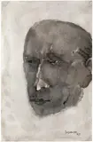 Untitled by Akbar Padamsee, Watercolour on paper pasted on mount board, sold Dec 2022
