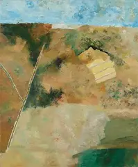 Untitled by Ram Kumar, Oil on canvas, sold Dec 2022