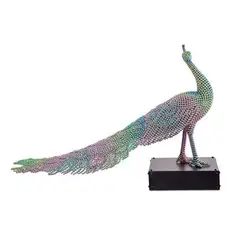 Untitled (Peacock) by Valay Shende, Coated stainless steel discs, sold Dec 2022