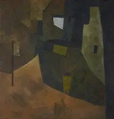 Untitled by Ram Kumar, Oil on canvas, sold Dec 2021