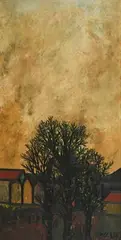 Untitled by F. N. Souza, Oil on board, sold Dec 2021