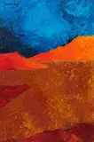 Untitled (Metascape) by Akbar Padamsee, Oil on canvas laid on board, sold Dec 2021