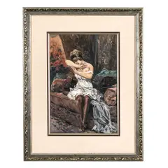 Untitled by George Conrad, Mixed Media Female Nude Painting, offered May 2023