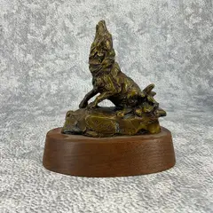 Untitled by Dan L. Snyder, Bronze Wolf Sculpture, offered May 2023