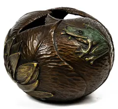 Spring by An Amber Jean, bronze vessel, sold Jan 2026