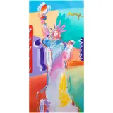 Statue of Liberty by Peter Max, mixed media, sold Feb 2026