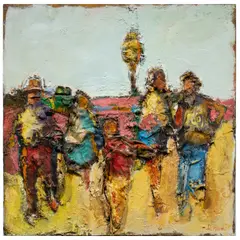 The Ceremony by Dennis Hare, 2010, mixed media, sold Feb 2026