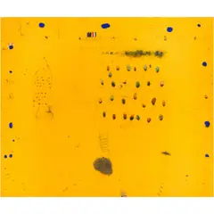 Centerweight by Cole Morgan, 2003, mixed media on canvas, sold Feb 2026