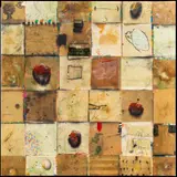 Wraps by Cole Morgan, 2006, mixed media on canvas, sold Feb 2026