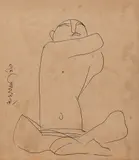 Untitled by Ramananda Bandyopadhyay, Ink on paper, sold Apr 2026