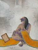 Untitled by Dharmanarayan Dasgupta, Tempera on card, sold Apr 2026