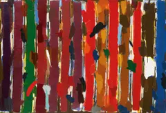Untitled by Bose Krishnamachari, Acrylic on canvas, sold May 2026