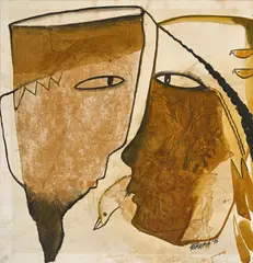 Untitled by Paresh Maity, Mixed media and collage on paper, sold May 2026