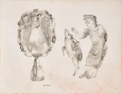 Untitled by Sakti Burman, Ink, pencil and watercolour on paper, sold May 2026