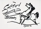 Horse by Maqbool Fida Husain, Ink on paper, sold May 2026