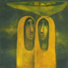 Untitled by Haku Shah, Oil on canvas, sold May 2026
