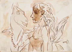 Untitled by K. G. Subramanyan, Mixed media on paper laid on card, sold May 2026