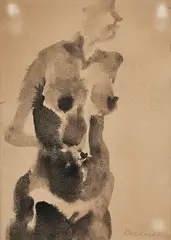 Untitled by Akbar Padamsee, Watercolour on paper, sold May 2026